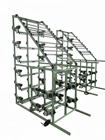 Интегрированная активная рамка для контроля натяжения основы