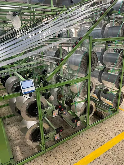 Интегрированная активная рамка для контроля натяжения основы